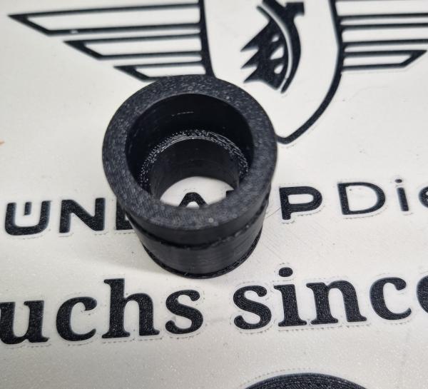Originalgetreuer Nachbau des Ansauggummis für Zündapp KS 50 (Typ 517) inklusive 2 Originalen Norma Schellen